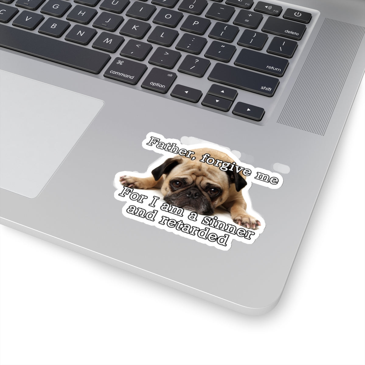 Sad pug sticker