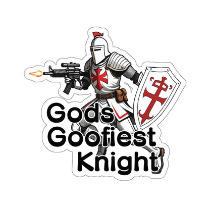 God's Goofiest Knight // WATERPROOF STICKER