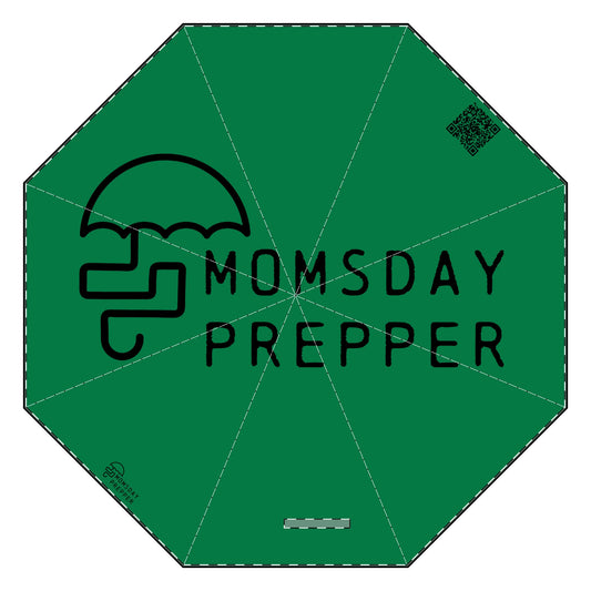 Momsday Prepper Umbrella Green