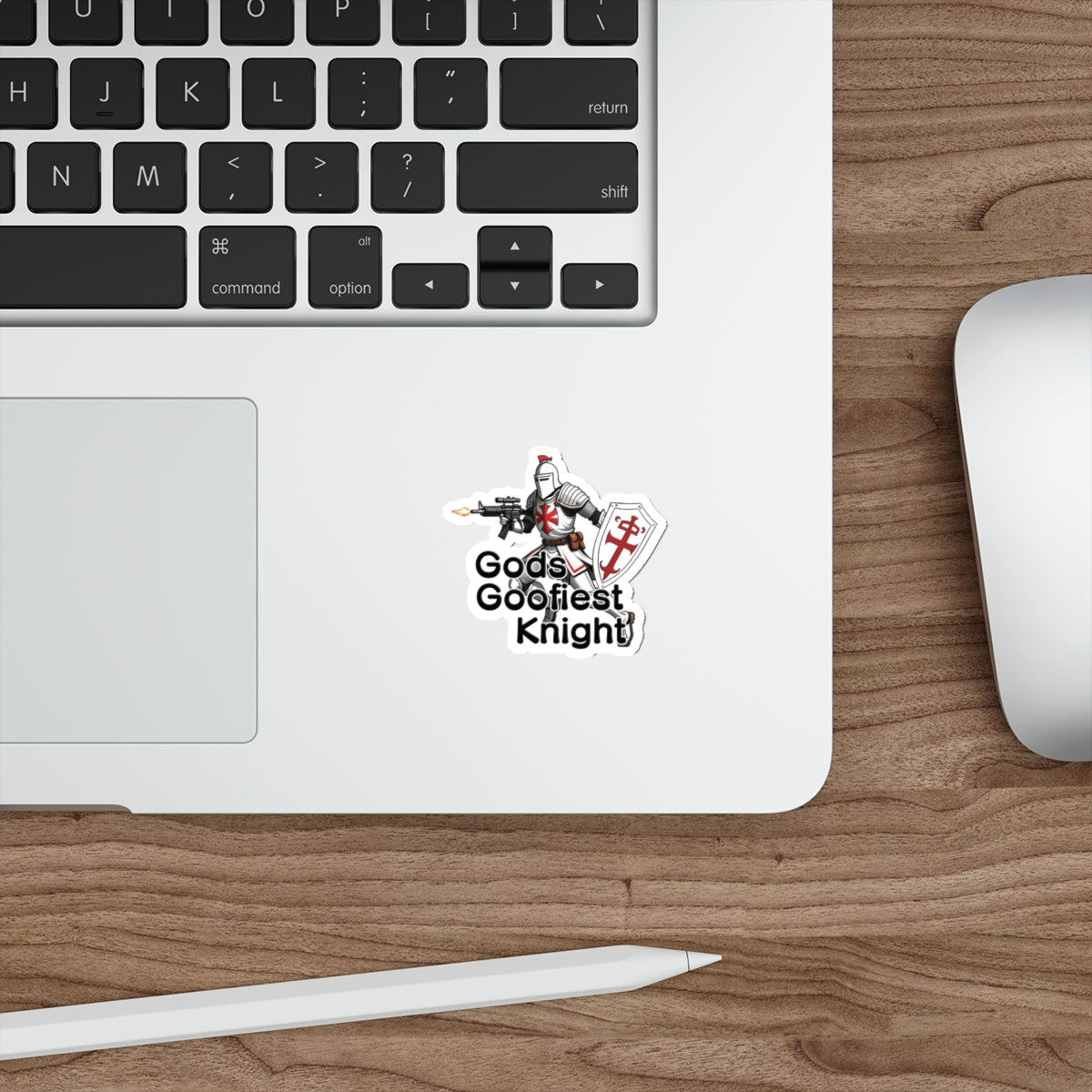 God's Goofiest Knight // WATERPROOF STICKER