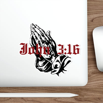 WATERPROOF STICKER // JOHN 3:16