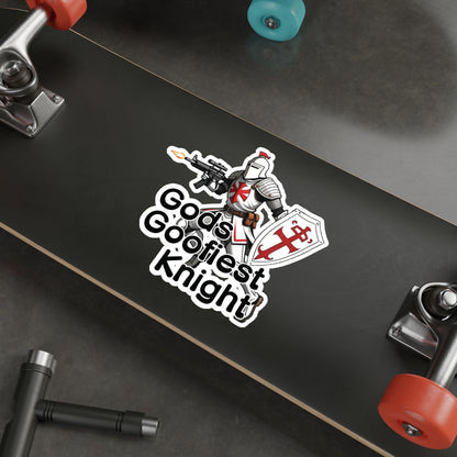 God's Goofiest Knight // WATERPROOF STICKER