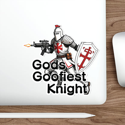 God's Goofiest Knight // WATERPROOF STICKER