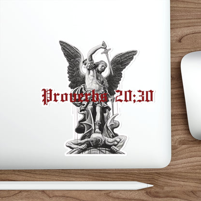 WATERPROOF STICKER // PROVERBS 20:30